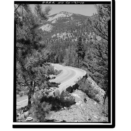 Historic Print, Trail Ridge Road, Between Estes Park & Grand Lake, Estes Park vicinity, Larimer County, CO - 10, 16" x 20"