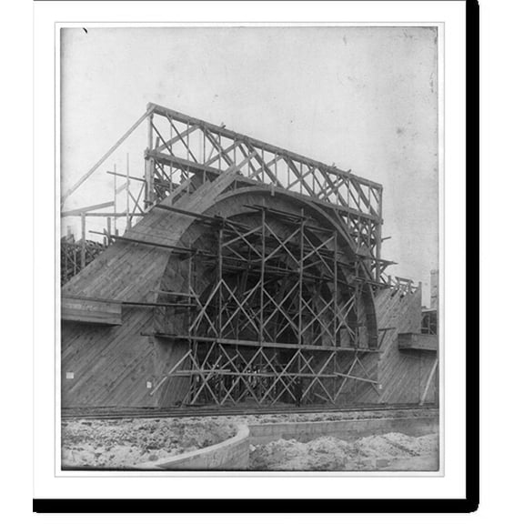 Historic Print, Transportation Bldg. [being built], World's Columbian Exposition, Chicago, 16" x 20"
