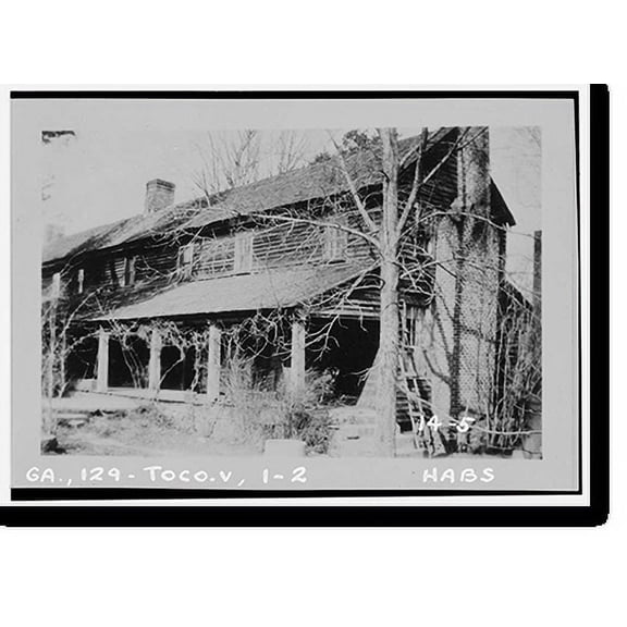 Historic Print, Travelers Rest, Toccoa vicinity, Stephens County, GA - 2, 18" x 24"