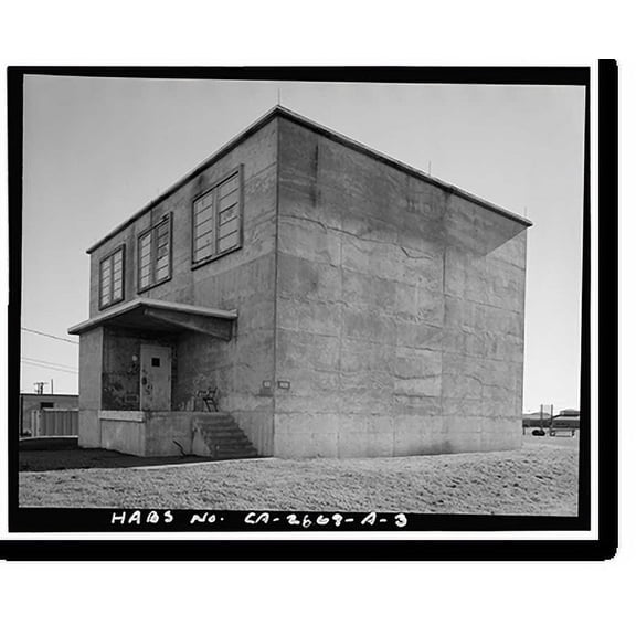 Historic Print, Travis Air Force Base, Building No. 925, W Street, Fairfield, Solano County, CA - 3, 16" x 20"
