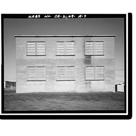 Historic Print, Travis Air Force Base, Building No. 925, W Street, Fairfield, Solano County, CA - 7, 16" x 20"