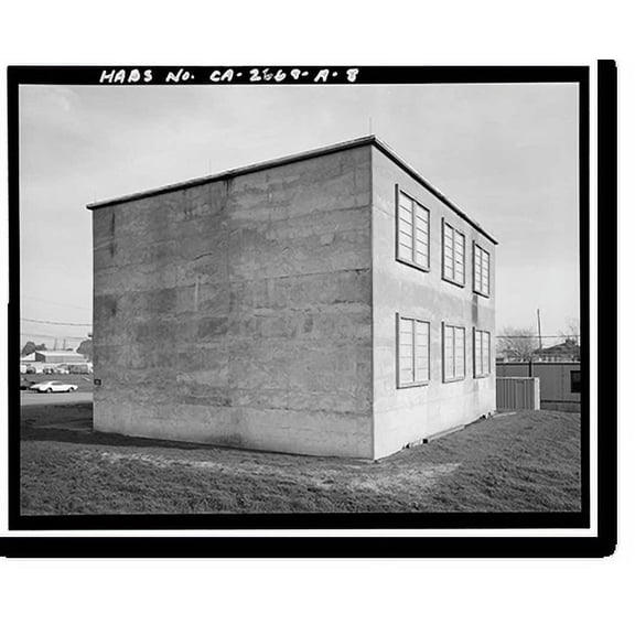 Historic Print, Travis Air Force Base, Building No. 925, W Street, Fairfield, Solano County, CA - 8, 16" x 20"