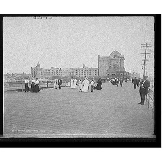Historic Print, Traymore Hotel, Atlantic City, N.J., 16" x 20"
