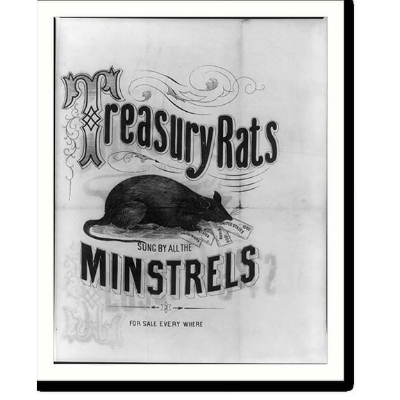 Historic Print, Treasury rats - Sung by all the Minstrels, 18" x 24"