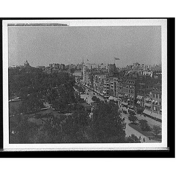 Historic Print, Tremont Street and Boston Common, Boston, Mass. - 3, 18" x 24"