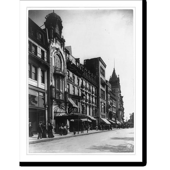 Historic Print, Tremont Street looking south, Boston, Mass., 18" x 24"