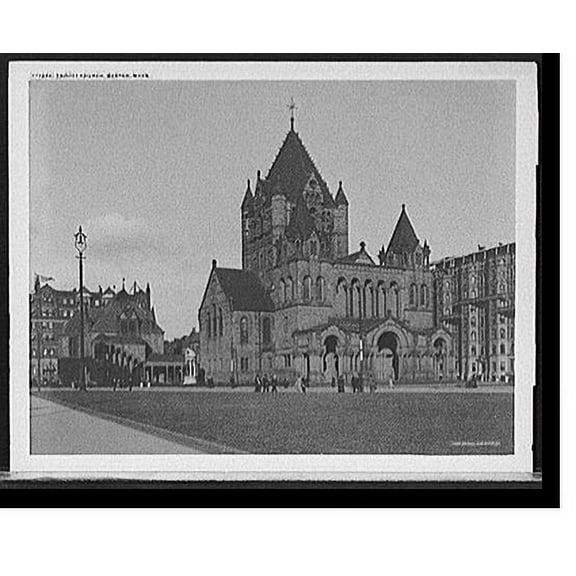 Historic Print, Trinity Church, Boston, Mass. - 3, 18" x 24"