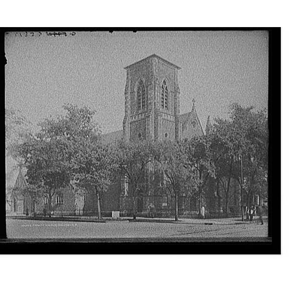 Historic Print, Trinity Church, Columbus, O[hio], 18" x 24"