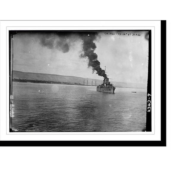 Historic Print, Tripoli - PISA at Derna, 16" x 20"