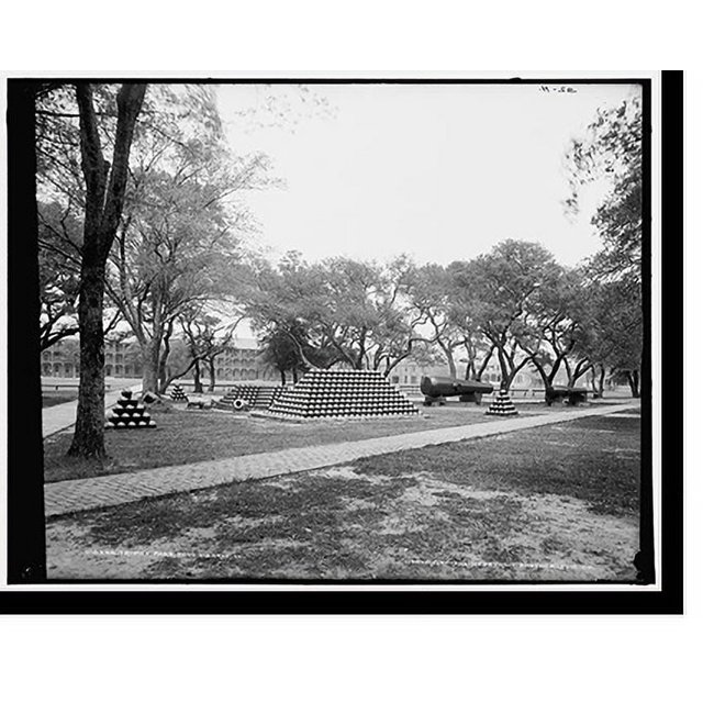 Historic Print, Trophy Park, Fort Monroe, Va. 2, 16" x 20"