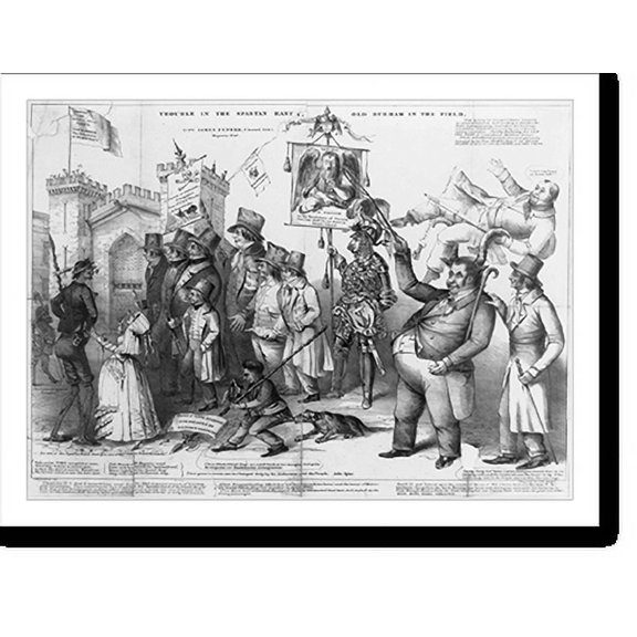 Historic Print, Trouble in the Spartan ranks. Old Durham in the field, 16" x 20"