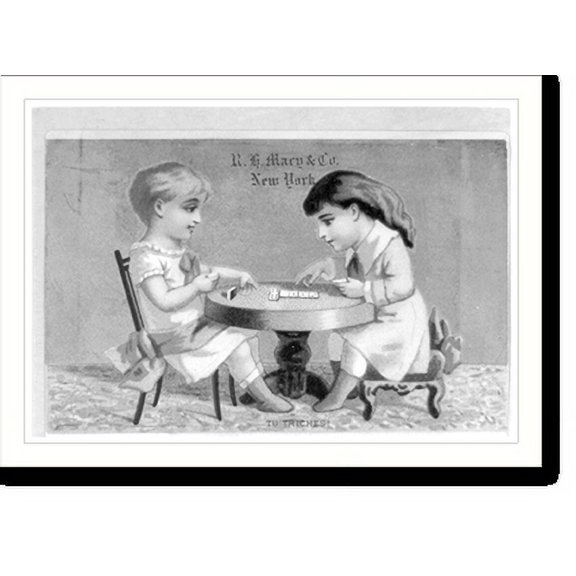 Historic Print, Tu triches. R.H. Macy & Co., New York, 16" x 20"