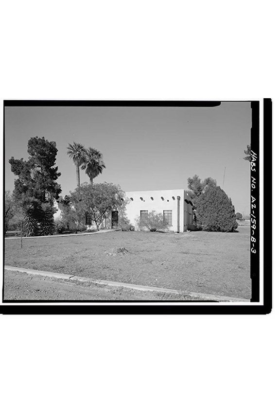 Historic Print, Tucson Plant Materials Center, Administration Building, 3241 North Romero Road, Tucson, Pima County, AZ - 3, 16" x 20"