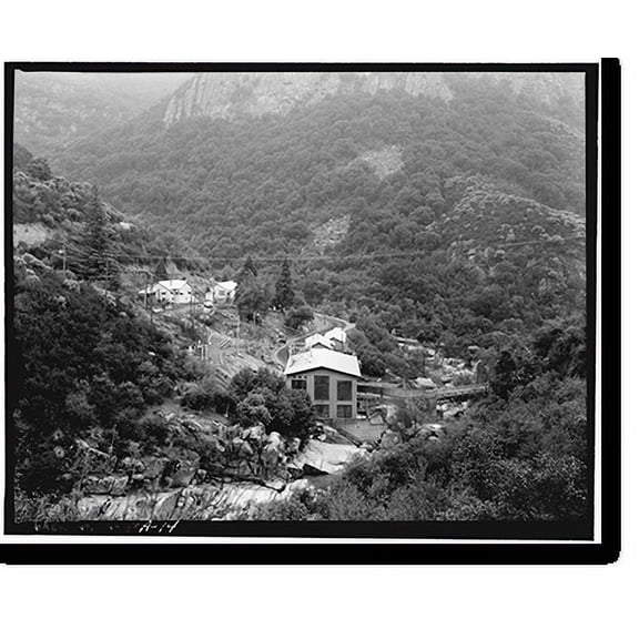 Historic Print, Tule River Hydroelectric Complex, Tule River Bridge, Spanning North Fork of Middle Fork of Tule River, Springville vicinity, Tulare County, CA - 14, 16" x 20"