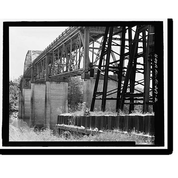 Historic Print, Tutwiler Bridge, Spanning Tombigbee River on Alabama State Highway, Gainesville, Sumter County, AL - 2, 16" x 20"