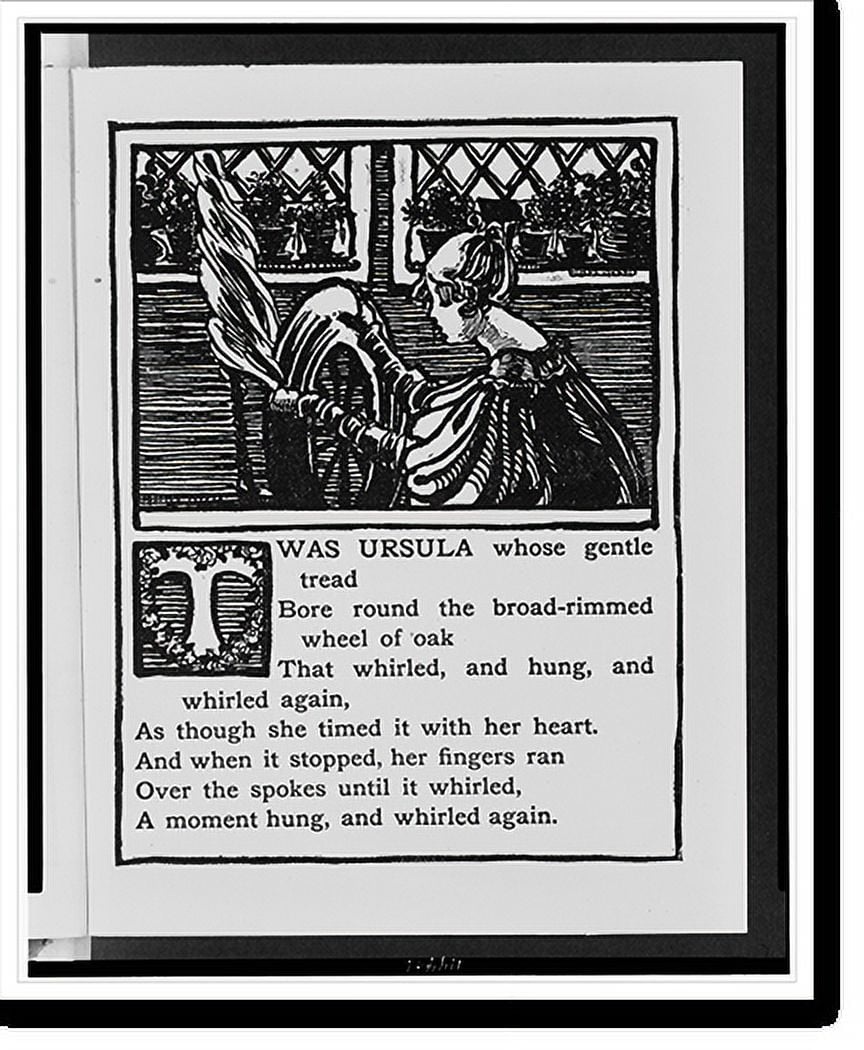 Historic Print, Twas Ursula whose gentle tread..[Ethel Reed]., 18