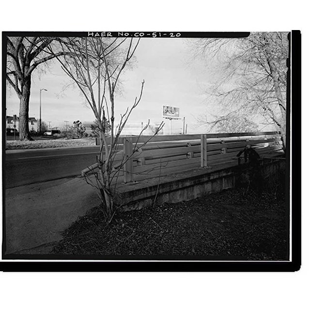 Historic Print, Twentieth Street Viaduct, Spans Platte River Valley