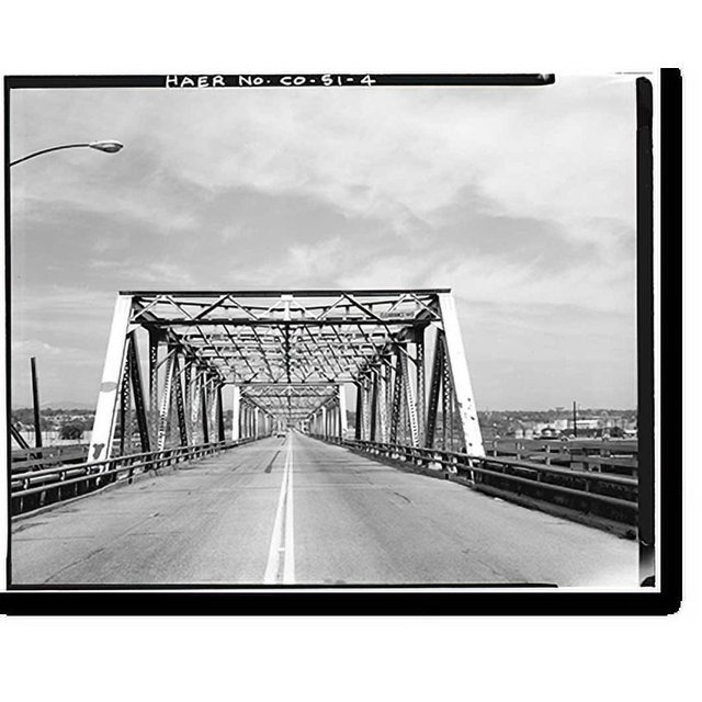 Historic Print, Twentieth Street Viaduct, Spans Platte River Valley