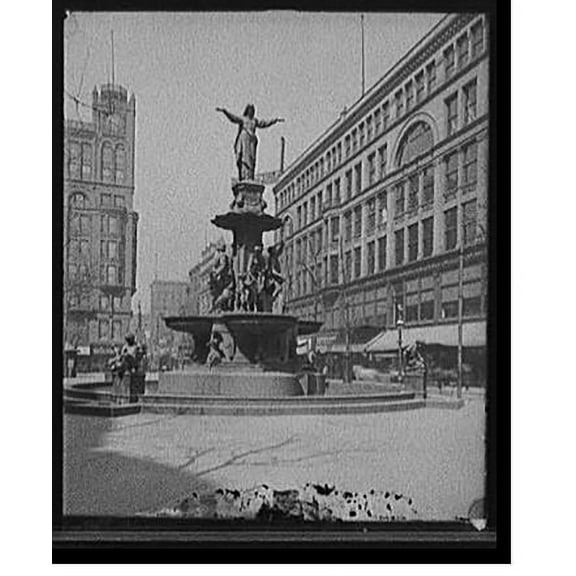 Historic Print, [Tyler-Davidson Fountain, Cincinnati, Ohio], 16" x 20"