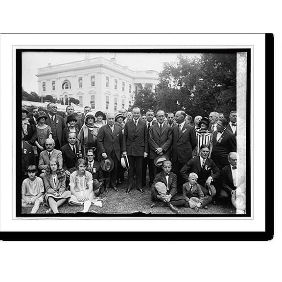 Historic Print, Typothetal Federation at White [House, 9/13/24], 16" x 20"