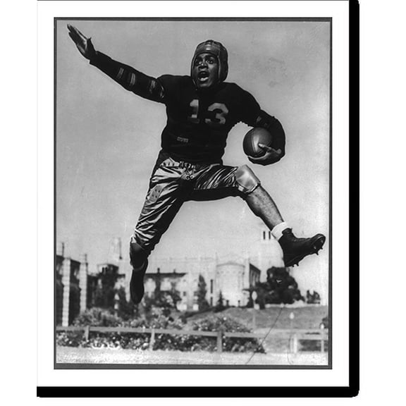 Historic Print, U.C.L.A.'s Dusky Meteor" set for grid season", 16" x 20"