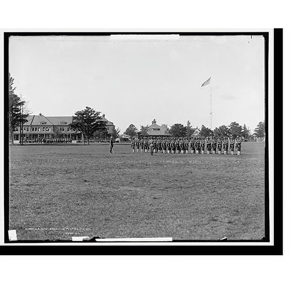 Historic Print, U.S. Army barracks, Plattsburgh, N.Y. - 2, 18" x 24"