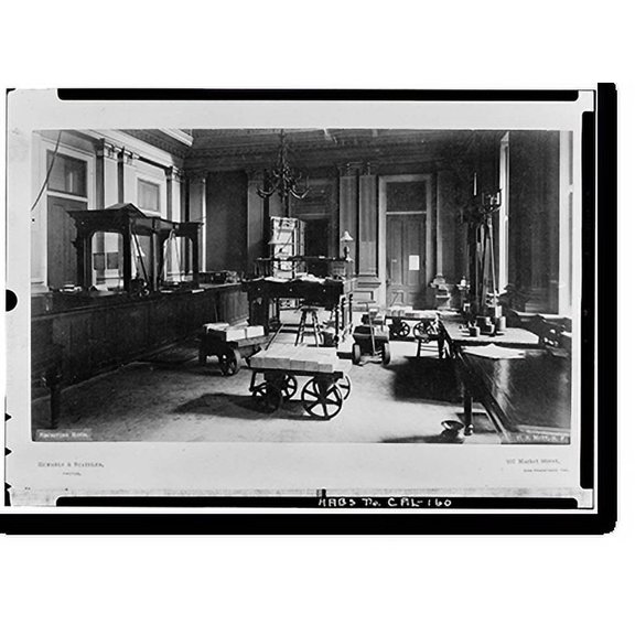 Historic Print, U. S. Branch Mint, Mission & Fifth Streets, San Francisco, San Francisco County, CA - 18, 16" x 20"