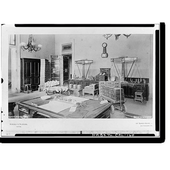 Historic Print, U. S. Branch Mint, Mission & Fifth Streets, San Francisco, San Francisco County, CA - 32, 16" x 20"