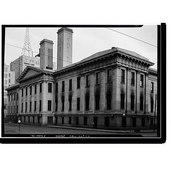Historic Print, U. S. Branch Mint, Mission & Fifth Streets, San Francisco, San Francisco County, CA - 8, 16" x 20"