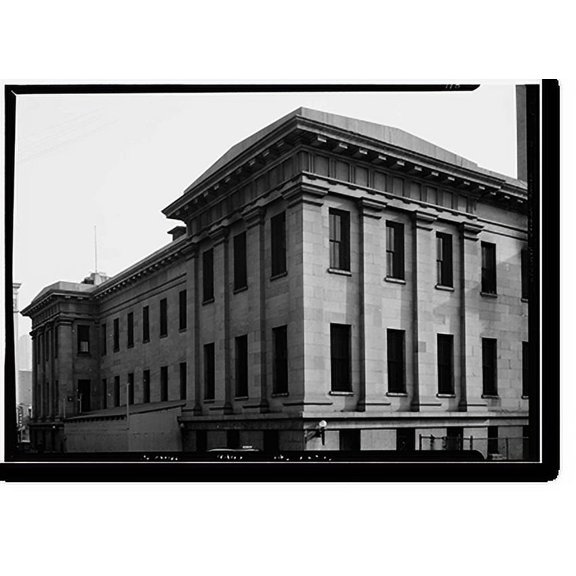 Historic Print, U. S. Branch Mint, Mission & Fifth Streets, San Francisco, San Francisco County, CA - 9, 18" x 24"