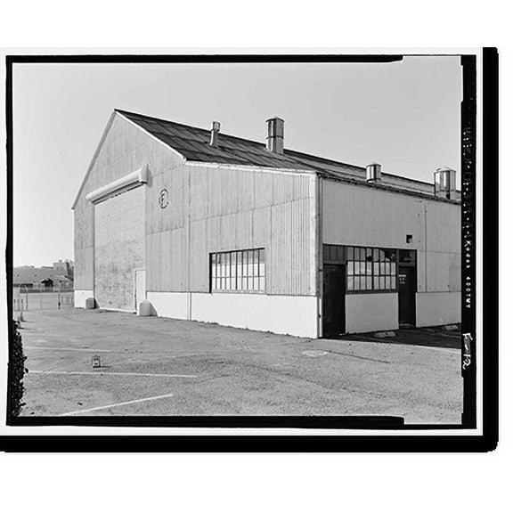 Historic Print, U.S. Coast Guard Air Station San Francisco, Warehouse, 1020 North Access Road, San Francisco, San Francisco County, CA - 12, 16" x 20"