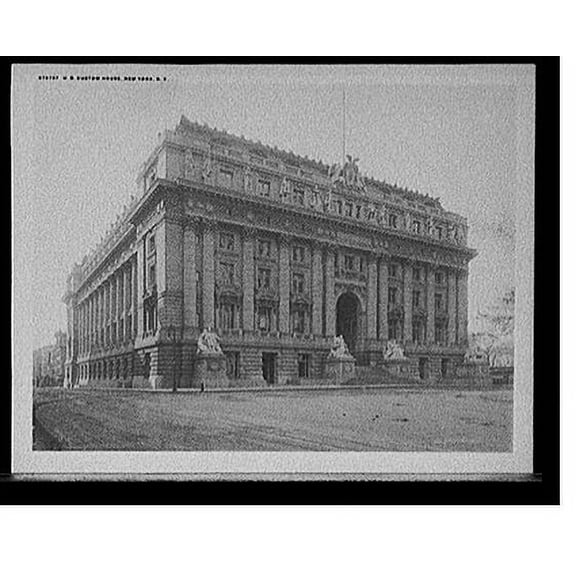 Historic Print, U.S. Custom House, New York, N.Y., 18" x 24"