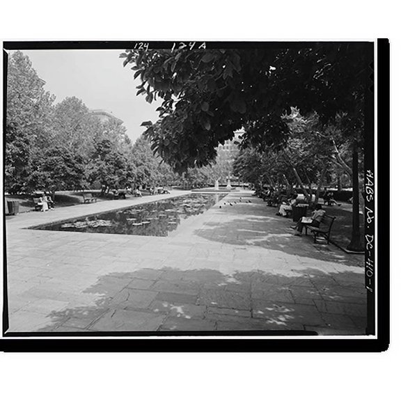 Historic Print, U.S. Department of the Interior, Eighteenth & C Streets Northwest, Washington, District of Columbia, DC, 16" x 20"