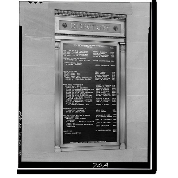 Historic Print, U.S. Department of the Interior, Eighteenth & C Streets Northwest, Washington, District of Columbia, DC - 35, 18" x 24"