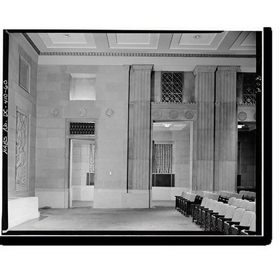 Historic Print, U.S. Department of the Interior, Eighteenth & C Streets Northwest, Washington, District of Columbia, DC - 60, 18" x 24"