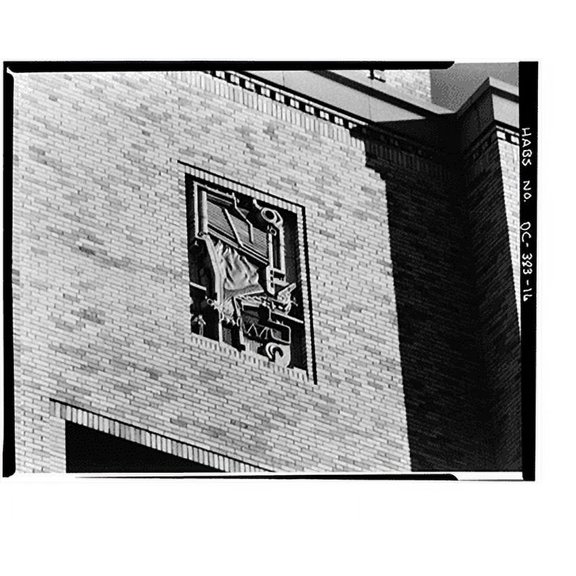 Historic Print, U.S. General Services Administration, Central Heating Plant, C & D Streets between Twelfth & Thirteenth Streets, Washington, District of Columbia, DC - 16, 16" x 20"