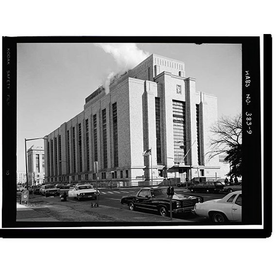 Historic Print, U.S. General Services Administration, Central Heating Plant, C & D Streets between Twelfth & Thirteenth Streets, Washington, District of Columbia, DC - 9, 16" x 20"