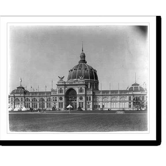 Historic Print, U.S. Government Bldg. at Chicago World's Fair, 1893, 16" x 20"