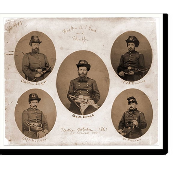 Historic Print, U.S. Grant and staff, 16" x 20"