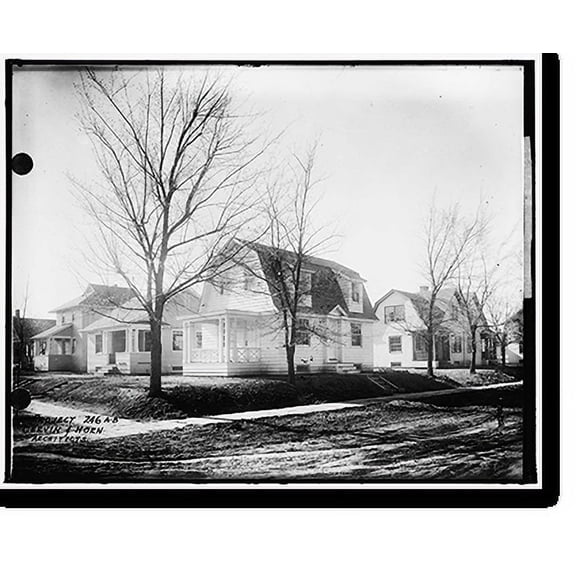 Historic Print, U.S. HOUSING CORPORATION. [HOUSES] - 2, 18" x 24"
