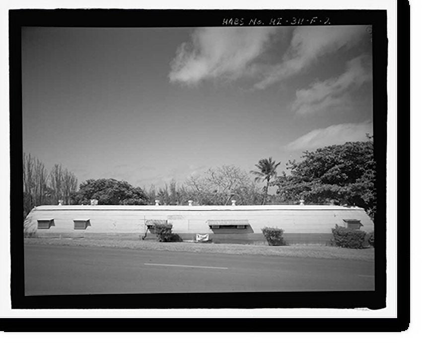 Historic Print, U.S. Marine Corps Base Hawaii, Kaneohe Bay, Golf Course