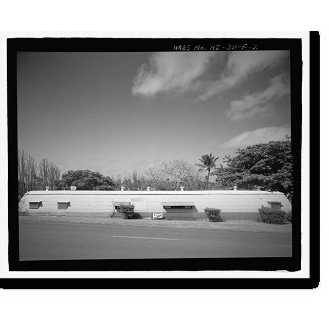 Historic Print, U.S. Marine Corps Base Hawaii, Kaneohe Bay, Golf Course