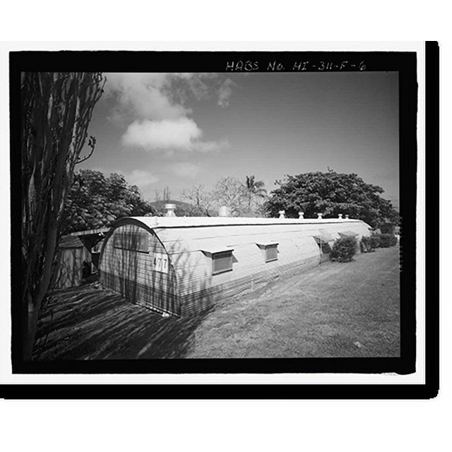 Historic Print, U.S. Marine Corps Base Hawaii, Kaneohe Bay, Golf Course