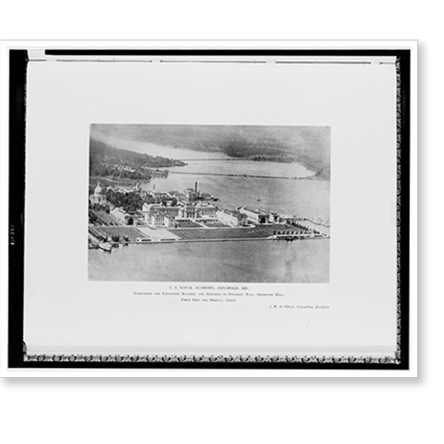 Historic Print, U.S. Naval Academy, Annapolis, Md., 16" x 20"