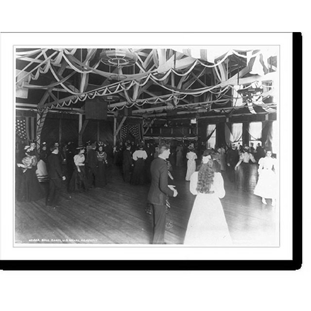 Historic Print, U.S. Naval Academy, [Annapolis, Md.] Ball room, 16" x