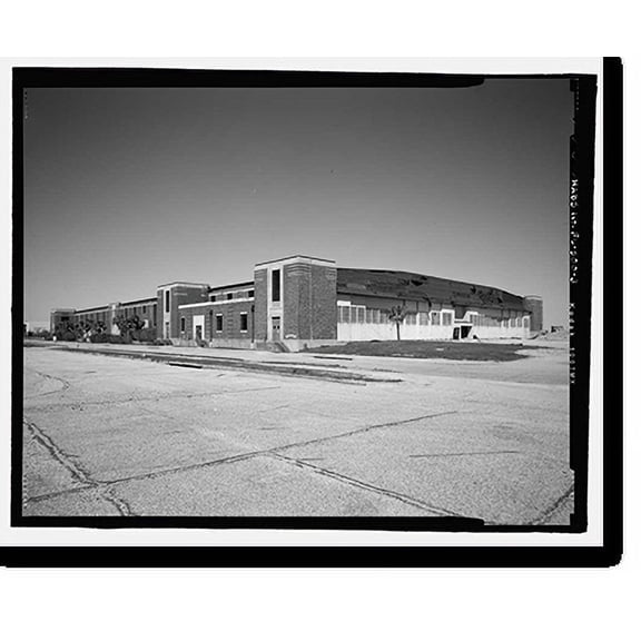 Historic Print, U.S. Naval Air Station, Aircraft Overhaul & Repair, East Avenue, Pensacola, Escambia County, FL - 3, 16" x 20"
