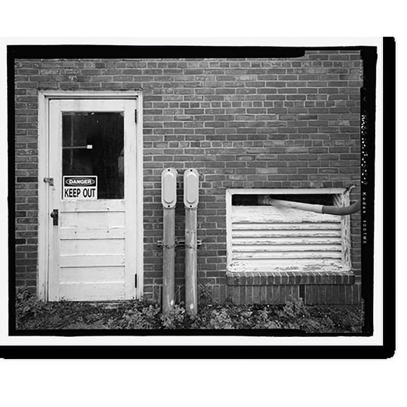 Historic Print, U.S. Naval Air Station, Pumphouse, Center Avenue, Pensacola, Escambia County, FL - 9, 18" x 24"