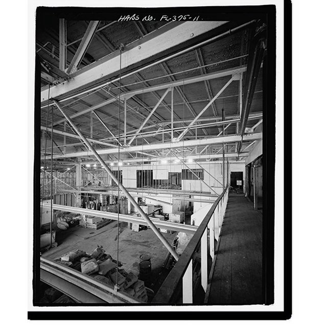 Historic Print, U.S. Naval Air Station, Seaplane Hangar, Pensacola