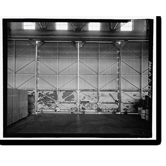 Historic Print, U.S. Naval Air Station, Seaplane Hangar, Pensacola, Escambia County, FL - 30, 16" x 20"