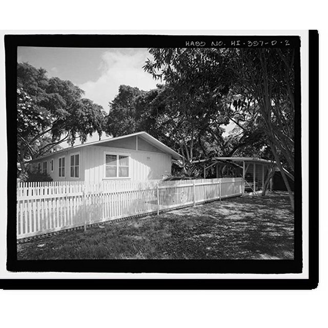 Historic Print, U.S. Naval Base, Pearl Harbor, Naval Housing Area Hale